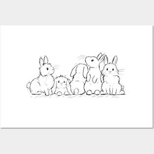 Bunny pals Posters and Art